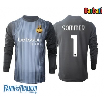 Inter Milan Yann Sommer #1 Portarii Tricou Fotbal Replică 2025-26 Barbati Acasa Mâneci Lungi